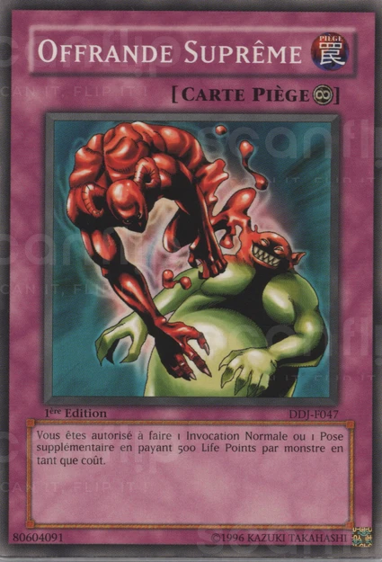 YGO [FR] DDJ-F047 OFFRANDE SUPR&Ecirc;ME (COMMUNE)
