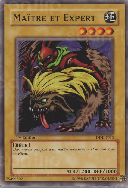 YGO [FR] DDK-F015 MA&Icirc;TRE ET EXPERT (COMMUNE)