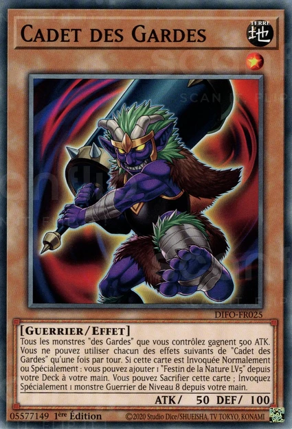 YGO [FR] DIFO-FR025 CADET DES GARDES (COMMUNE)
