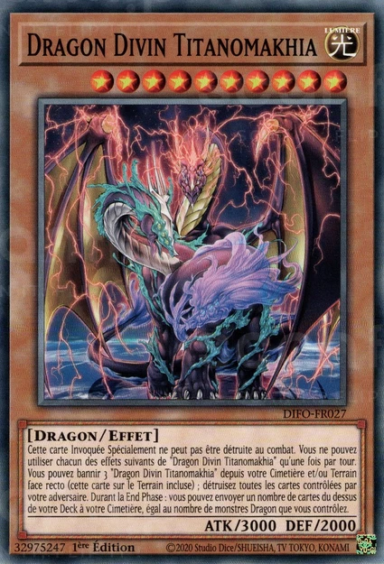 YGO [FR] DIFO-FR027 DRAGON DIVIN TITANOMAKHIA (COMMUNE)