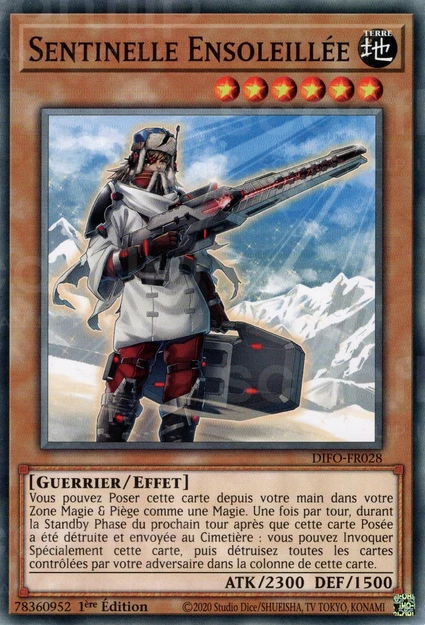 YGO [FR] DIFO-FR028 SENTINELLE ENSOLEILLEE (COMMUNE)
