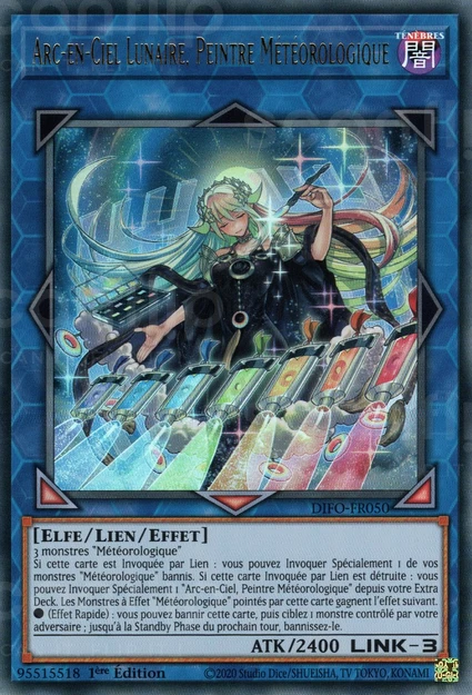YGO [FR] DIFO-FR050 ARC-EN-CIEL LUNAIRE, PEINTRE METEOROLOGIQUE (ULTRA RARE)