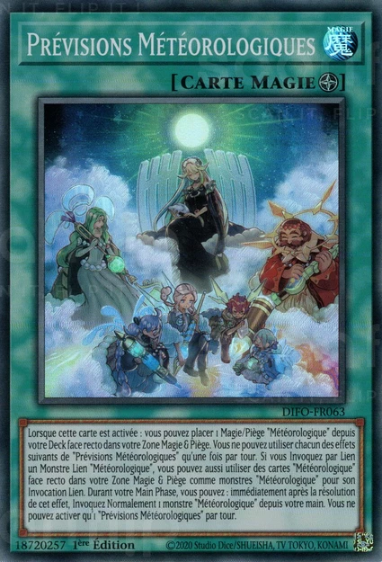 YGO [FR] DIFO-FR063 PREVISIONS METEOROLOGIQUES (SUPER RARE)