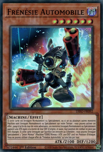 YGO [FR] DIFO-FR092 FRENESIE AUTOMOBILE (SUPER RARE)