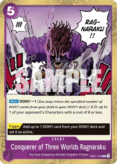 EB01-039 (R) CONQUERER OF THREE WORLDS RAGNARAKU