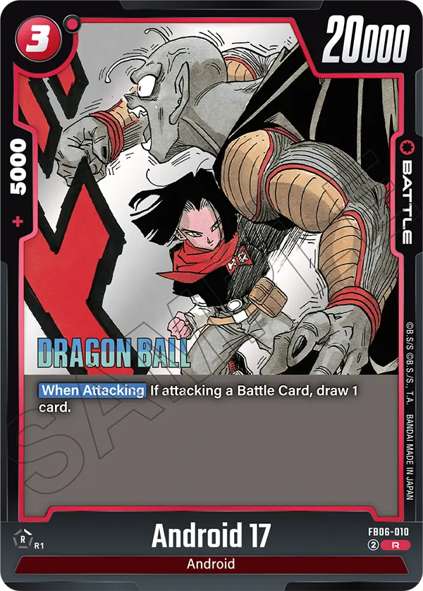 DBFW [EN] SB02 FB06 010 ANDROID 17 (RARE)