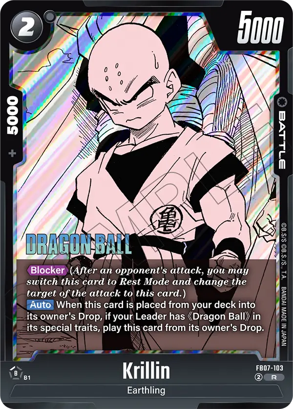 DBFW [EN] SB02 FB07 103 KRILLIN (RARE)