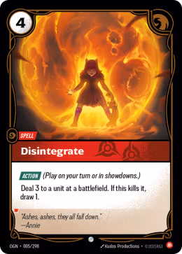 LOL [EN] OGN 005 DISINTEGRATE // SPELL (COMMUNE)