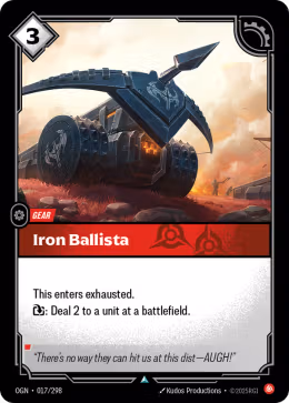 LOL [EN] OGN 017 IRON BALLISTA // GEAR (UNCO)