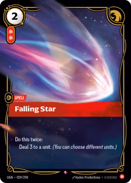 LOL [EN] OGN 029 FALLING STAR // SPELL (RARE)