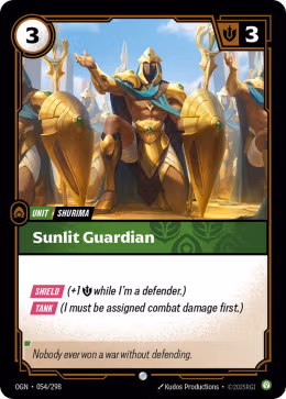 LOL [EN] OGN 054 SUNLIT GUARDIAN // UNIT (COMMUNE)