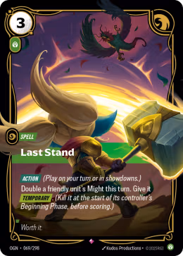 LOL [EN] OGN 069 LAST STAND // SPELL (RARE)