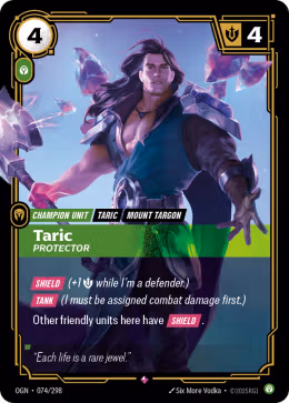 LOL [EN] OGN 074 TARIC PROTECTOR // CHAMPION (RARE)