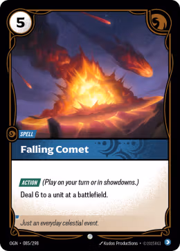 LOL [EN] OGN 085 FALLING COMET // SPELL (COMMUNE)
