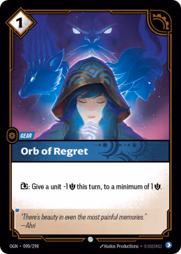 LOL [EN] OGN (FOIL) 090 ORB OF REGRET // GEAR (COMMUNE)