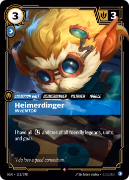 LOL [EN] OGN 111 HEIMERDINGER INVENTOR // CHAMPION (RARE)