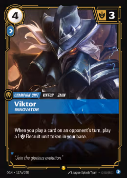LOL [EN] OGN (ALT ART) 117A VIKTOR INNOVATOR // CHAMPION (RARE)
