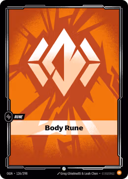LOL [EN] OGN 126 BODY RUNE // RUNE (COMMUNE)