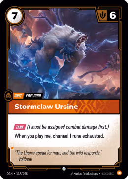 LOL [EN] OGN 137 STORMCLAW URSINE // UNIT (COMMUNE)