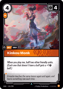 LOL [EN] OGN 141 KINKOU MONK // UNIT (UNCO)