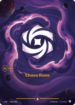 LOL [EN] OGN (ALT PROMO) 166B CHAOS RUNE // RUNE (COMMUNE)