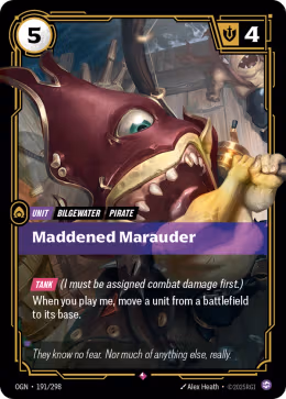 LOL [EN] OGN 191 MADDENED MARAUDER // UNIT (RARE)