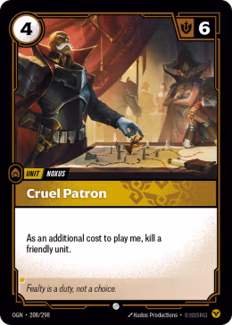 LOL [EN] OGN 208 CRUEL PATRON // UNIT (COMMUNE)