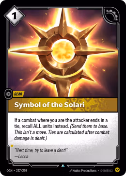 LOL [EN] OGN 227 SYMBOL OF THE SOLARI // GEAR (UNCO)