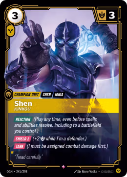 LOL [EN] OGN 241 SHEN KINKOU // CHAMPION (RARE)
