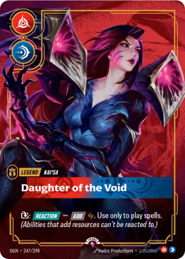 LOL [EN] OGN 247 KAI'SA DAUGHTER OF THE VOID // LEGEND (RARE)