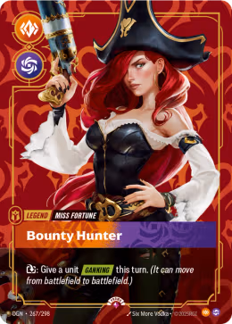 LOL [EN] OGN 267 MISS FORTUNE BOUNTY HUNTER // LEGEND (RARE)