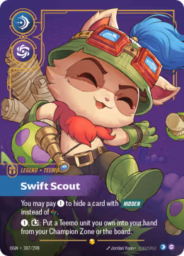 LOL [EN] OGN 307 TEEMO SWIFT SCOUT // LEGEND (SECRETE)
