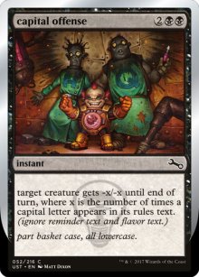 MTG UST 052 CAPITAL OFFENSE - [EN]