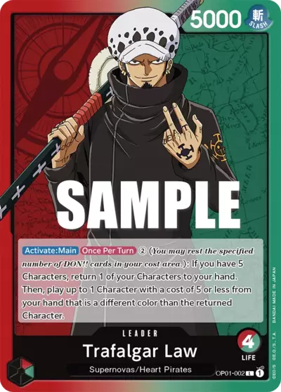 OP [EN] OP01 002 TRAFALGAR LAW (LEADER)