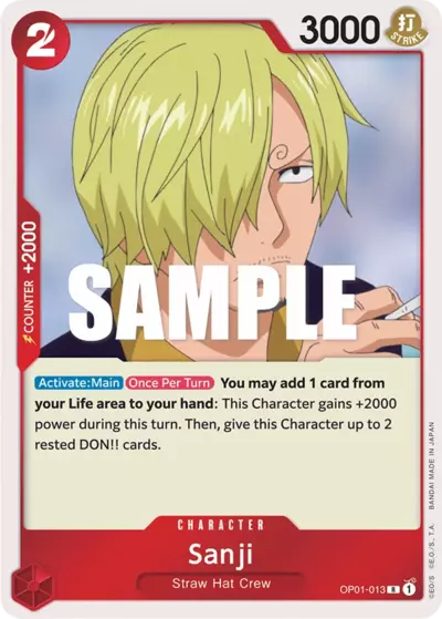 OP [EN] OP01 013 SANJI (RARE)