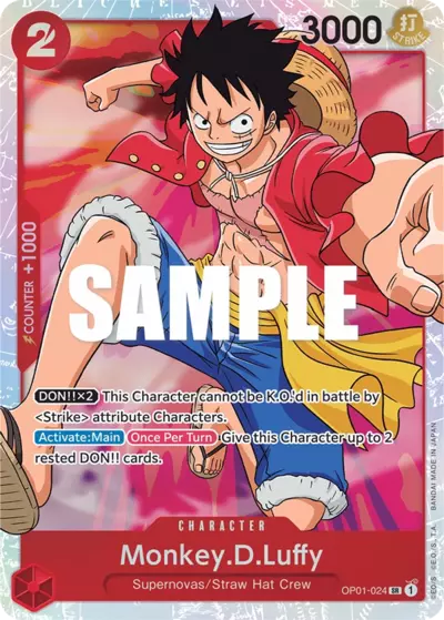 OP [EN] OP01 024 MONKEY.D.LUFFY (SUPER RARE)