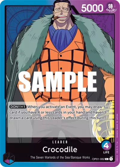 OP [EN] OP01 062 CROCODILE (LEADER)