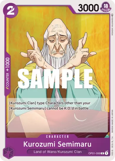 OP01 099 KUROZUMI SEMIMARU - [EN]