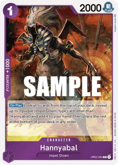 OP02 083 HANNYABAL (RARE) - [EN]