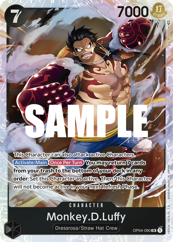 OP [EN] OP04 090 MONKEY.D.LUFFY (SUPER RARE)