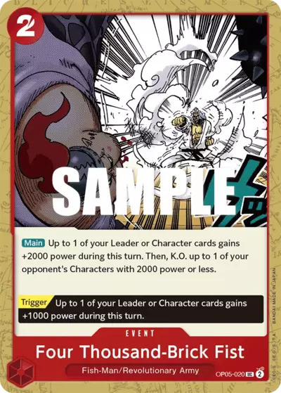 OP05-020 FOUR THOUSAND BRICK FIST