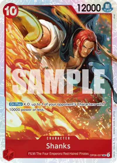 OP [EN] OP06 007 SHANKS (SUPER RARE)
