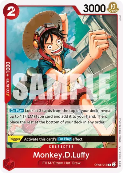 OP06 013 MONKEY.D.LUFFY (RARE) - [EN]