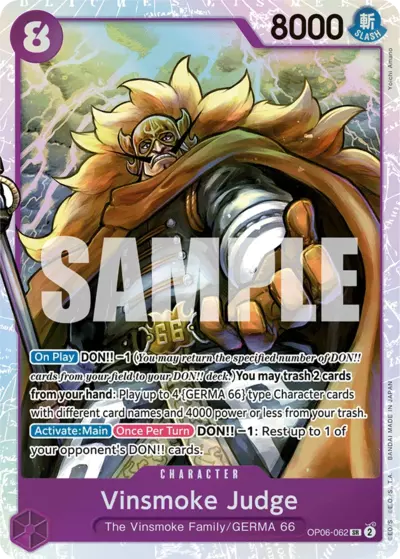 OP [EN] OP06 062 VINSMOKE JUDGE (SUPER RARE)