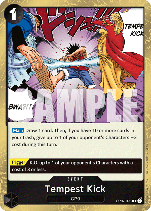 OP [EN] OP07 096 TEMPEST KICK (RARE)