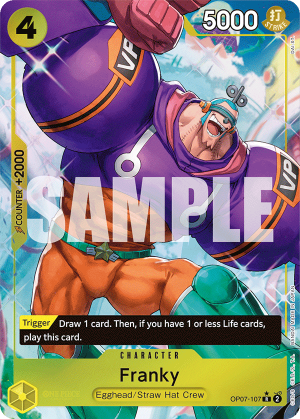 OP [EN] OP07 (ALT) 107 FRANKY (RARE)