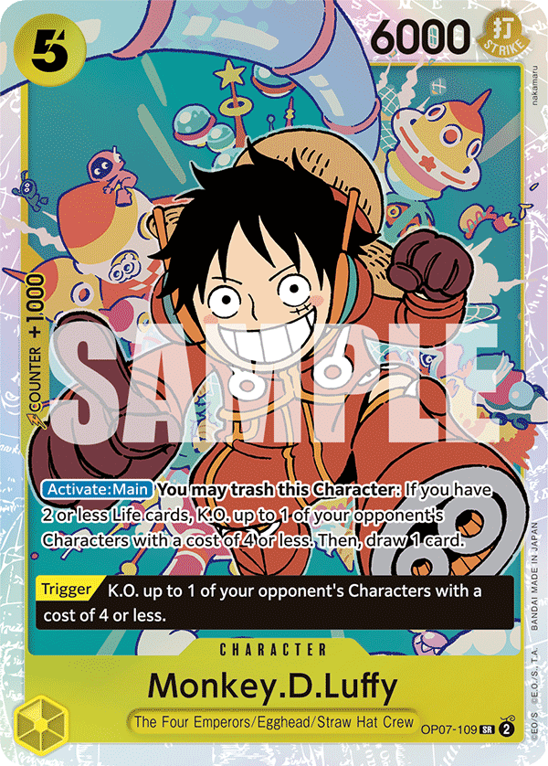 OP [EN] OP07 109 MONKEY.D.LUFFY (SUPER RARE)