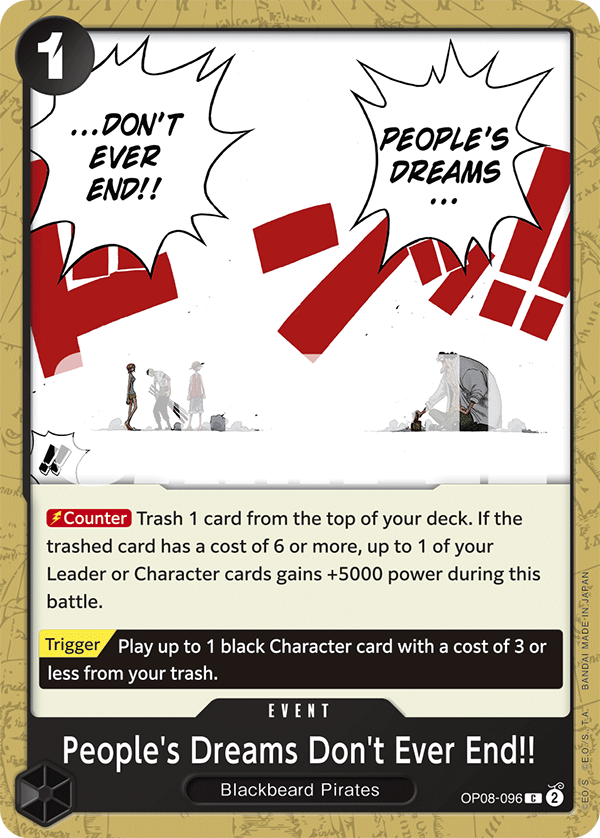 OP [EN] OP08 096 PEOPLE'S DREAMS DON'T EVER END!!