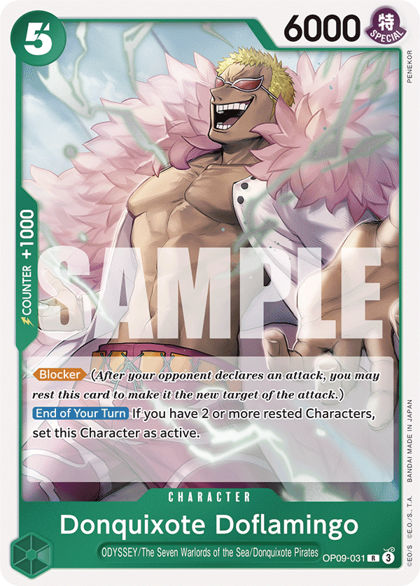 OP [EN] OP09 031 DONQUIXOTE DOFLAMINGO (RARE)
