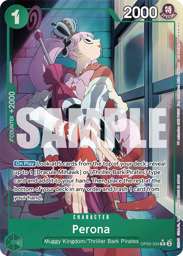 OP [EN] OP09 (ALT) 034 PERONA (RARE)